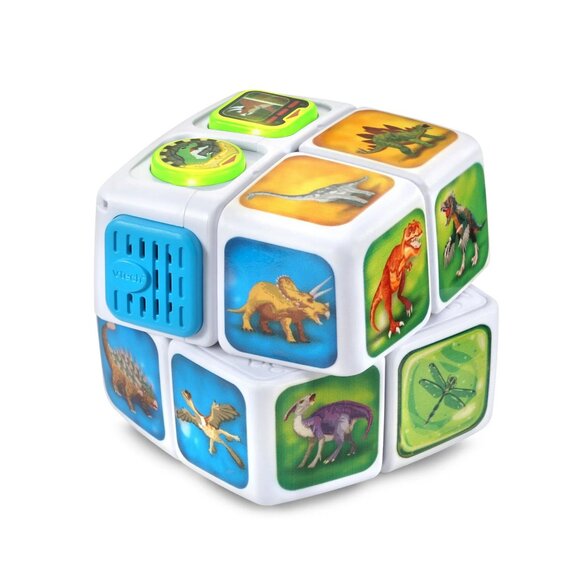 Vtech Twist Adventures Dino Discoveries Activity Unisex Cube Twist & Turn Learn - Picture 5 of 11
